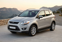 Ford Kuga 2008–2013 Bočne stopnice Allmond Black (2 kosa, aluminij) fotografija 1