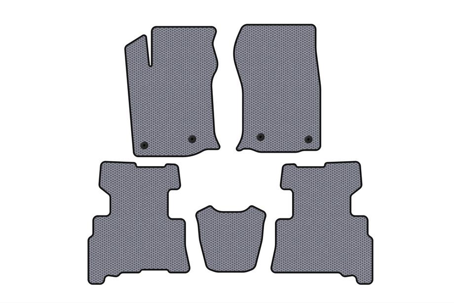 Toyota 4Runner 2009–2024 Gumijaste preproge Carsuit (2 vrsti, 2014-2024, 7-sedežni, sive) Image