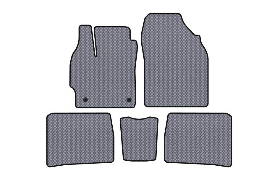 Toyota Prius 2009–2015 Gumijasti tepihi za kabino Carsuit (LB, sivi) Image