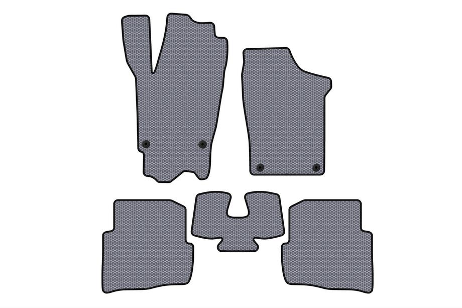 Volkswagen Fox 2003–2021 Gumijaste talne preproge Carsuit (HB, 3-vratni, sive) Image