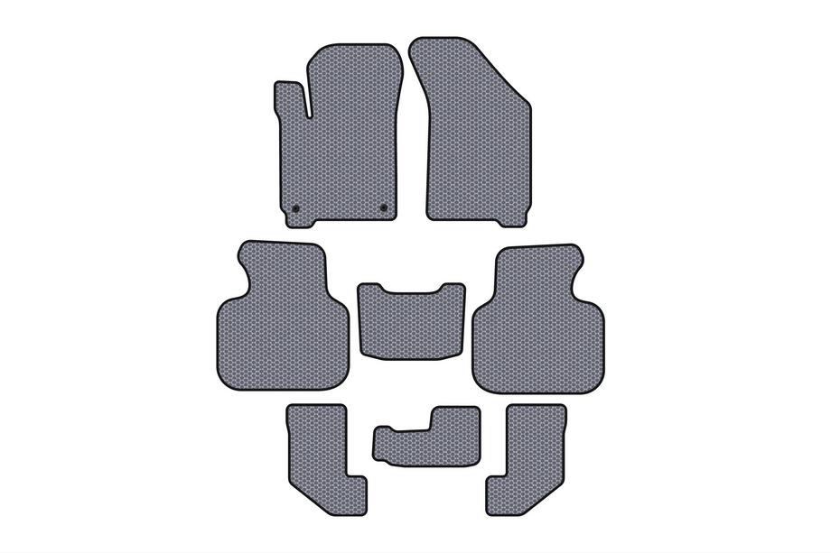 Dodge Journey 2008–2020 Gumijaste preproge za notranjost Carsuit (2008-2011, 3 vrste, sive) Image
