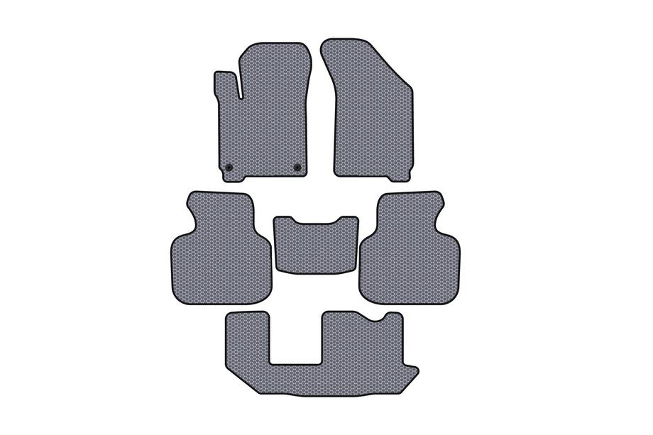 Dodge Journey 2008–2020 Gumijasti tepihi za avto Carsuit (2011-2020, 3 vrste, 7-sedežni, sivi) Image