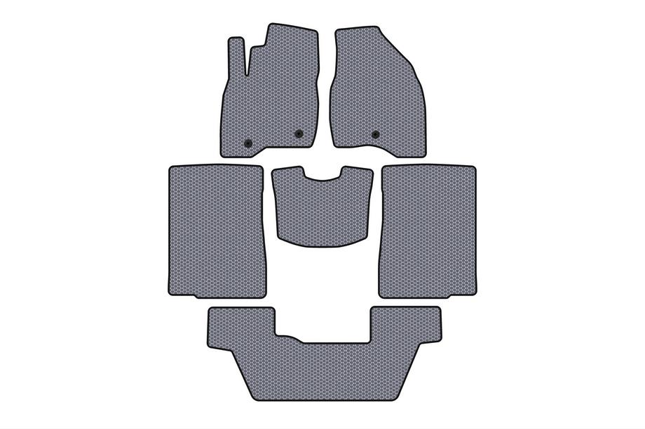 Ford Explorer 2011–2019 Gumijasti tepihi za notranjost Carsuit (2015-2017, 3 vrste, 7-sedežni, siv) Image
