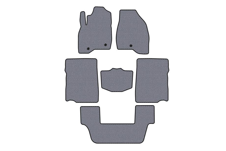 Ford Explorer 2011–2019 Gumijasti tepihi Carsuit (2017-2019, 3. vrsta, 7-sedežni, sivi) Image