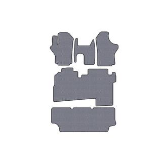 Gumijasti tepihi Carsuit (2004-2007, 3 vrste, 8-sedežni, sivi) Hyundai H200, H1, Starex 1998–2007 fotografija 1