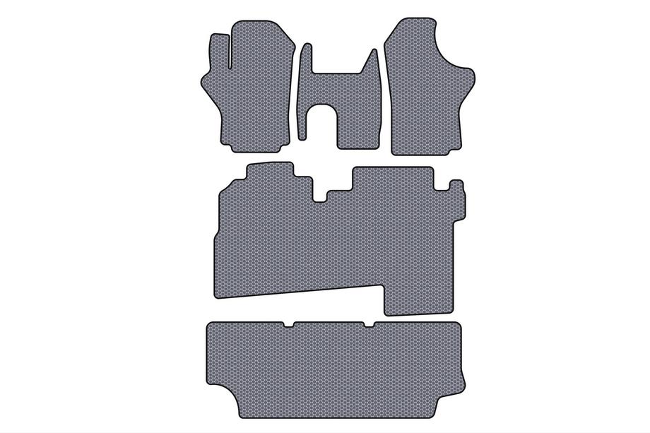 Hyundai H200, H1, Starex 1998–2007 Gumijasti tepihi Carsuit (2004-2007, 3 vrste, 8-sedežni, sivi) Image