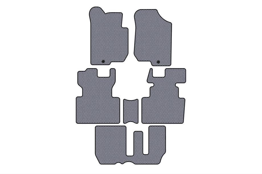 Kia Carens 1999–2012 Gumijasti tepihi za avto Carsuit (2006-2012, 3 vrste, 7-sedežni, sivi) Image