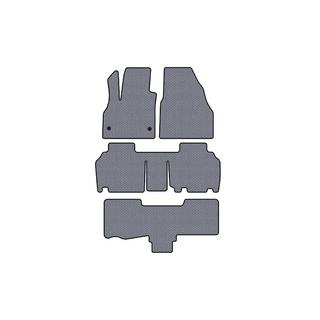 Gumijaste preproge Carsuit (3 vrste, 5-vratni/7-sedežni, siva) Renault Kangoo 2008–2020 fotografija 1
