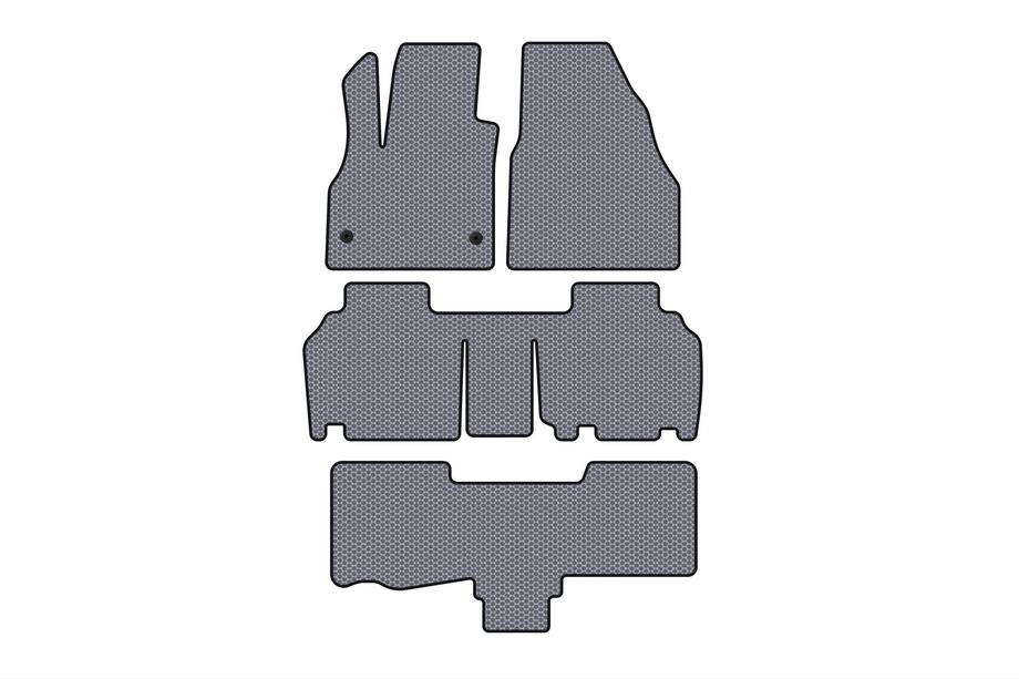 Renault Kangoo 2008–2020 Gumijaste preproge Carsuit (3 vrste, 5-vratni/7-sedežni, siva) Image