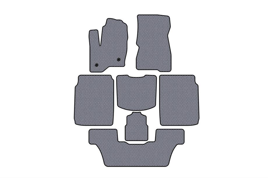 Ford Flex 2009–2019 Carsuit gumijaste preproge za kabino (3 vrste, 2013-2019, sive) Image