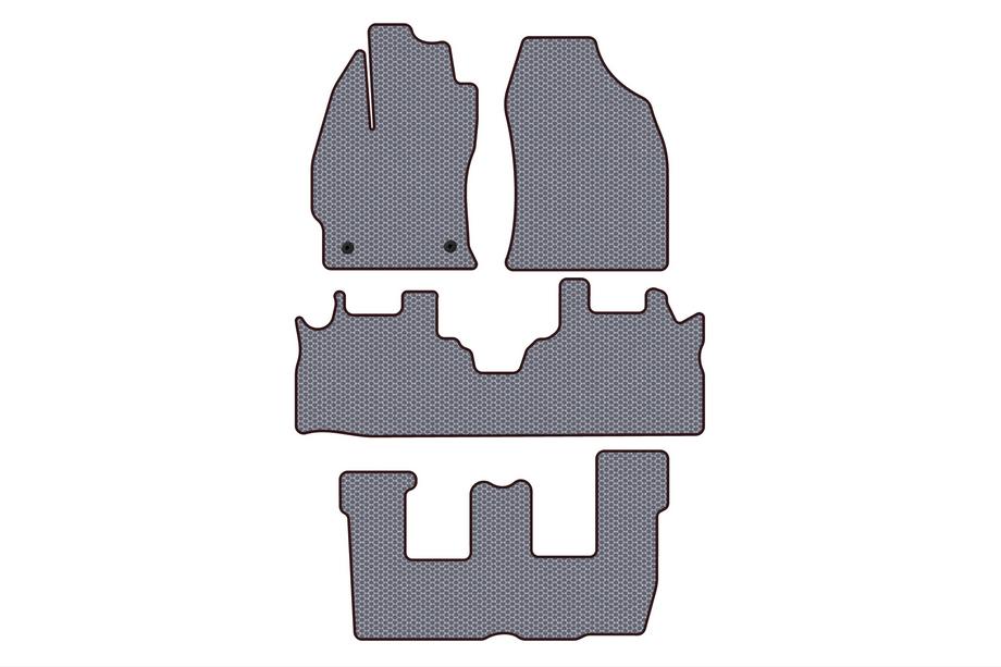 Toyota Prius Plus Gumijaste preproge Carsuit (3 vrste, sivi) Image