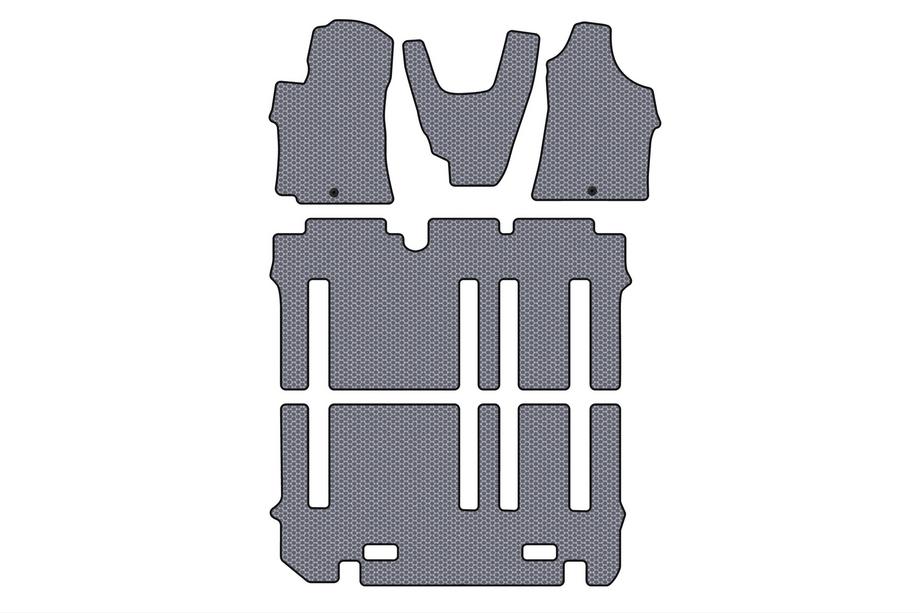 Hyundai H300, H1, Starex 2008–2020 Gumijaste preproge Carsuit (komplet za celoten potniški prostor, siva) Image