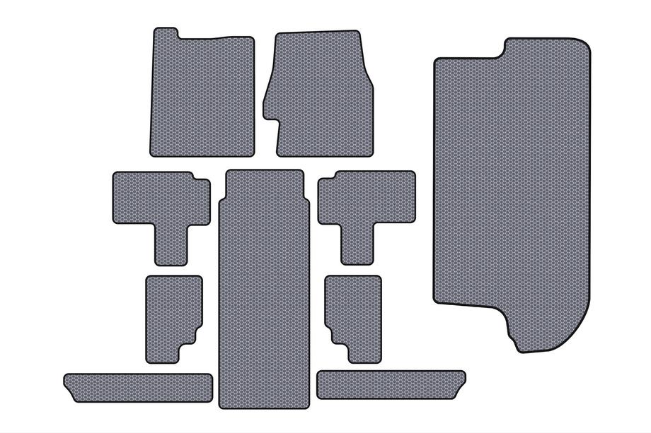Kia Carnival 2002–2013 Gumijaste preproge Carsuit (komplet za celoten potniški prostor, siva) Image