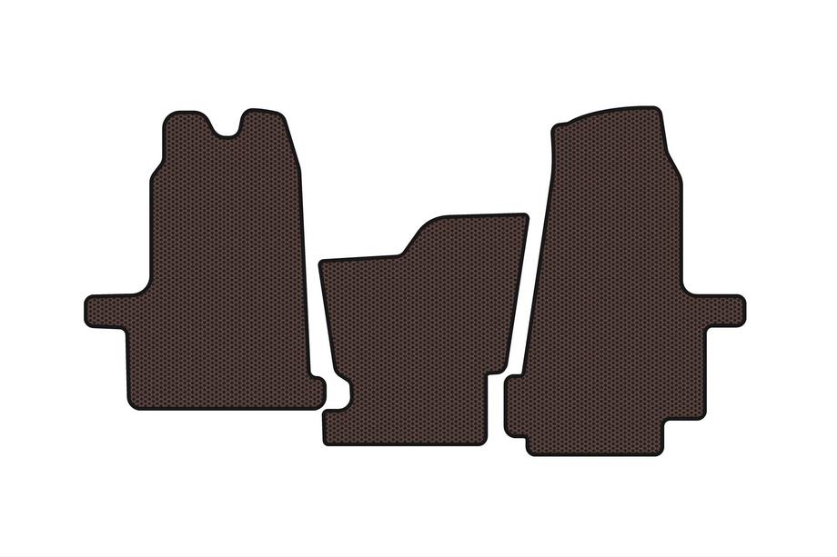 Ford Transit 2000–2014 Gumijasti notranji tepihi Carsuit (2000-2006, avtomatski menjalnik, rjavi) Image