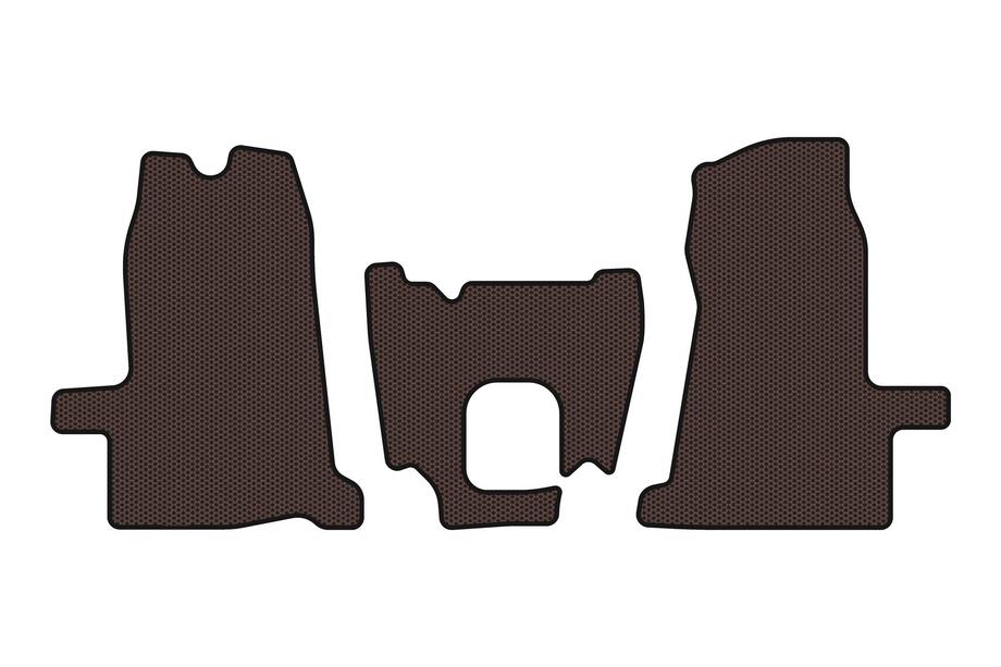 Ford Transit 2000–2014 Gumijasti tepihi Carsuit (2000-2006, 1+1, ročni menjalnik, rjava) Image