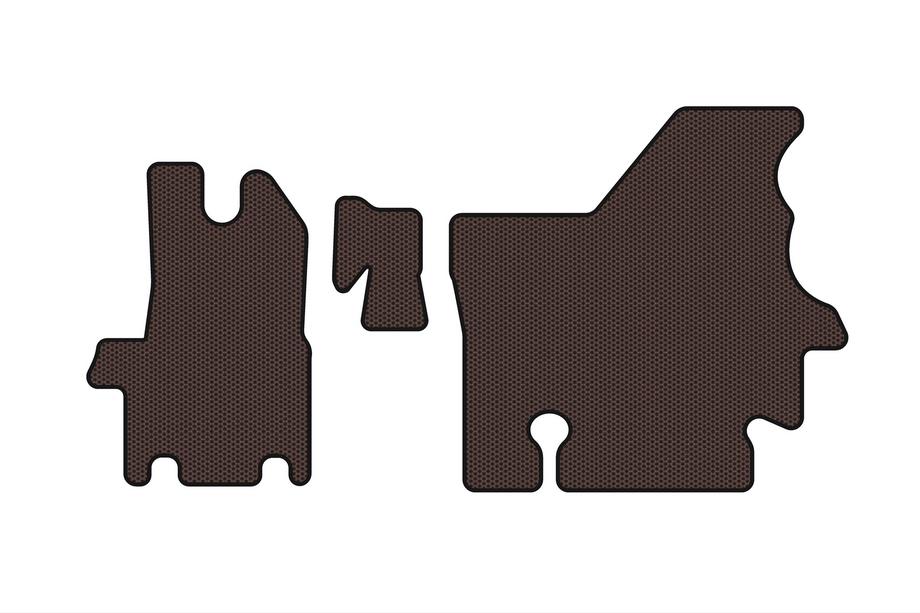 Renault Master 1998–2010 Gumijasti tepihi za notranjost Carsuit (1998-2003, rjavi) Fotografija 1