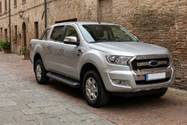 Ford Ranger 2011–2022 Bočne stopnice Allmond Black (2 kosa, aluminij) fotografija 1