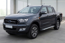Ford Ranger 2011–2022 Stranski pragovi Line (2 kos, aluminij) fotografija 1