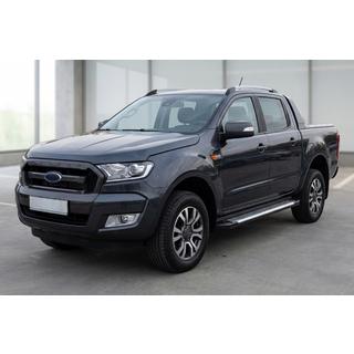 Stranski pragovi Line (2 kos, aluminij) Ford Ranger 2011–2022 fotografija 1