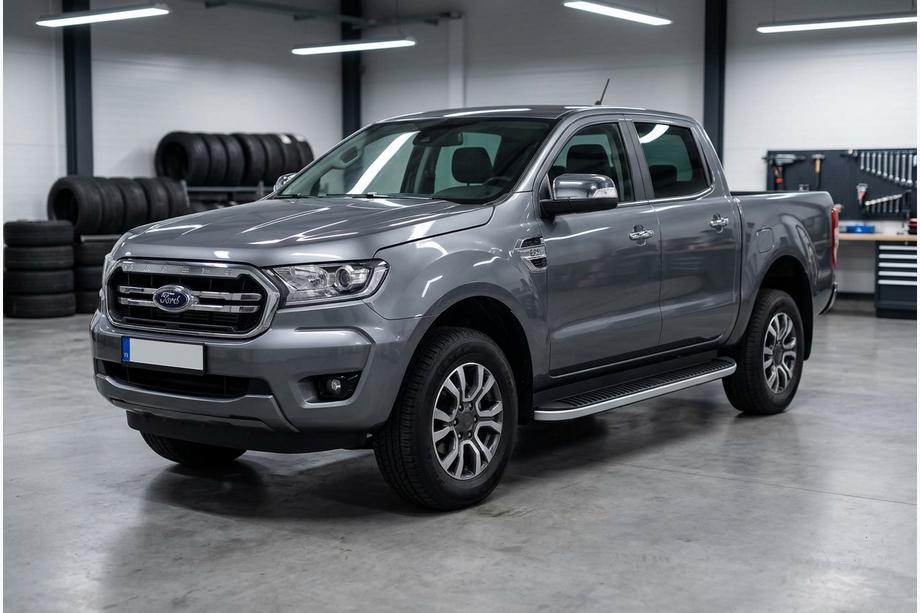 Ford Ranger 2011–2022 Stranske stopnice Tayga Grey (2 kos, aluminij) Image