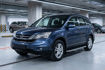 Honda CRV 2007–2011 Stranski pragovi Maydos V1 (2 kos, aluminij ↗ nerjaveče jeklo) fotografija 1
