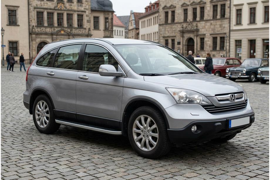 Honda CRV 2007–2011 Stranske stopnice Tayga Grey (2 kos, aluminij) Fotografija 1