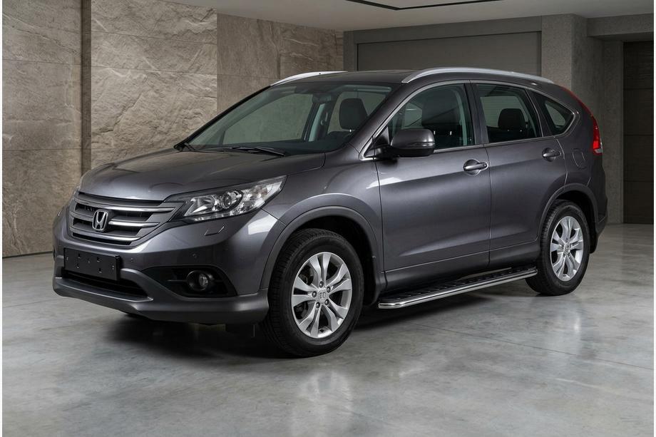 Honda CRV 2012–2016 Stranski pragovi Maydos V1 (2 kos, aluminij ↗ nerjaveče jeklo) Image