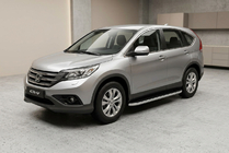 Honda CRV 2012–2016 Stranske stopnice Tayga Grey (2 kos, aluminij) fotografija 1