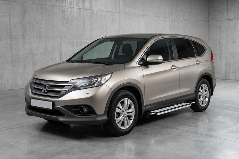 Honda CRV 2012–2016 Stranske stopnice Rainbow (2 kos, aluminij) Image