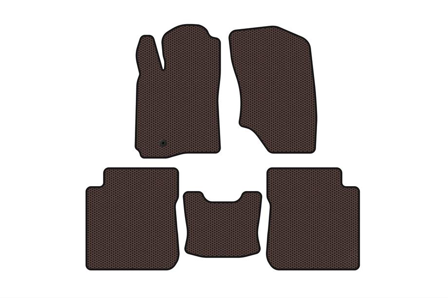 Mitsubishi Outlander 2001–2006 Gumijasti tepihi Carsuit (Rjavi) Image