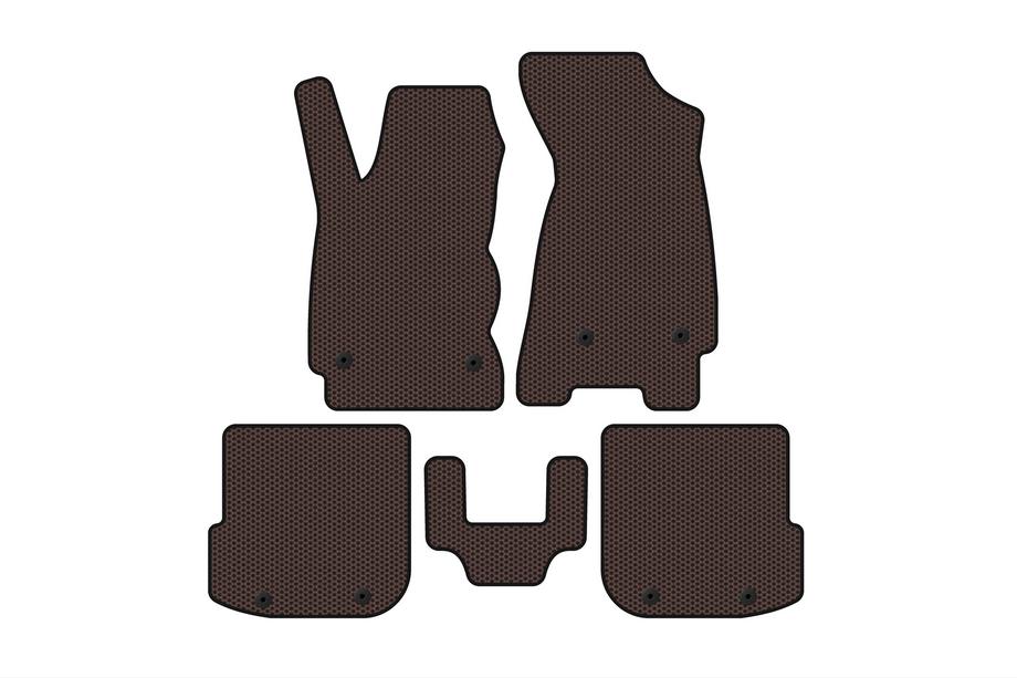 Audi A4 B5 1994–2001 Gumijasti tepihi za notranjost Carsuit (Sedan, rjavi) Image