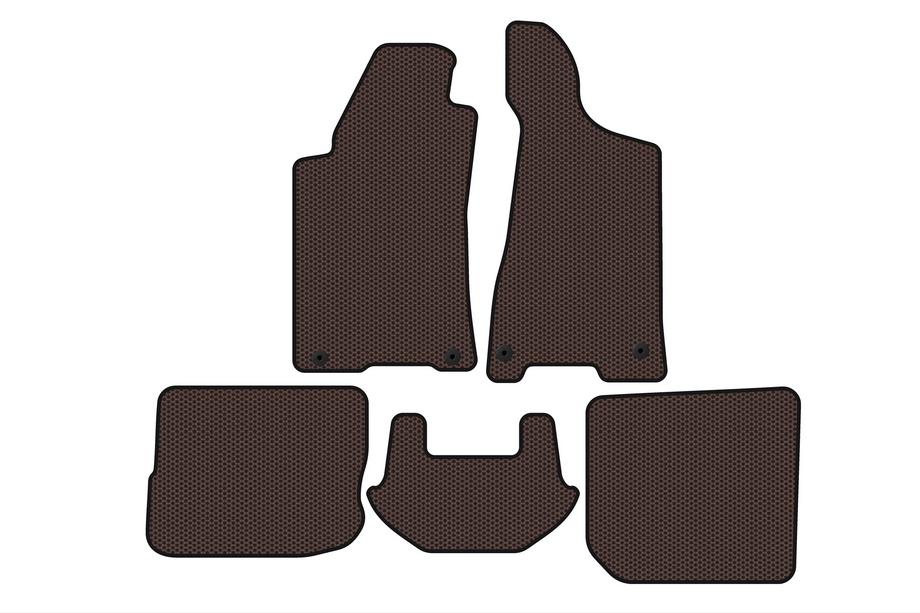 Audi 80/90 1987–1996 Carsuit gumijasti tepihi (1991-1996, Sedan, rjavi) Image