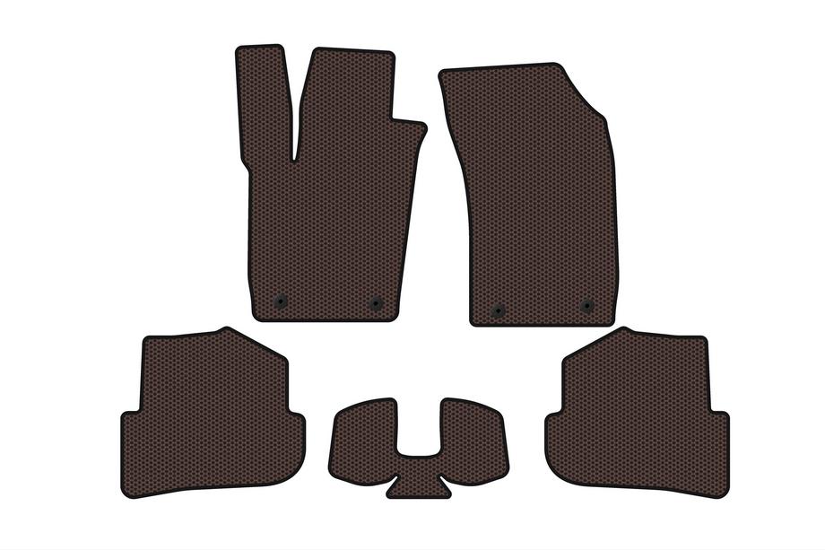 Audi A1 2010–2018 Gumijasti tepihi Carsuit (HB, 3-vratni, rjavi) Image