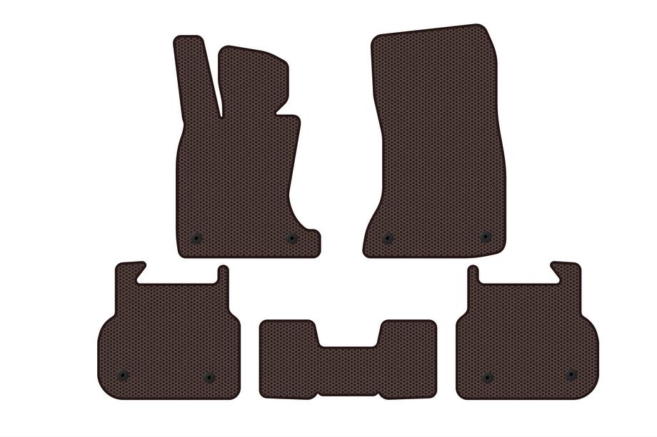 BMW serija 7 F01/F02 2008–2015 Carsuit gumijasti tepihi za notranjost (za F01, rjavi) Image