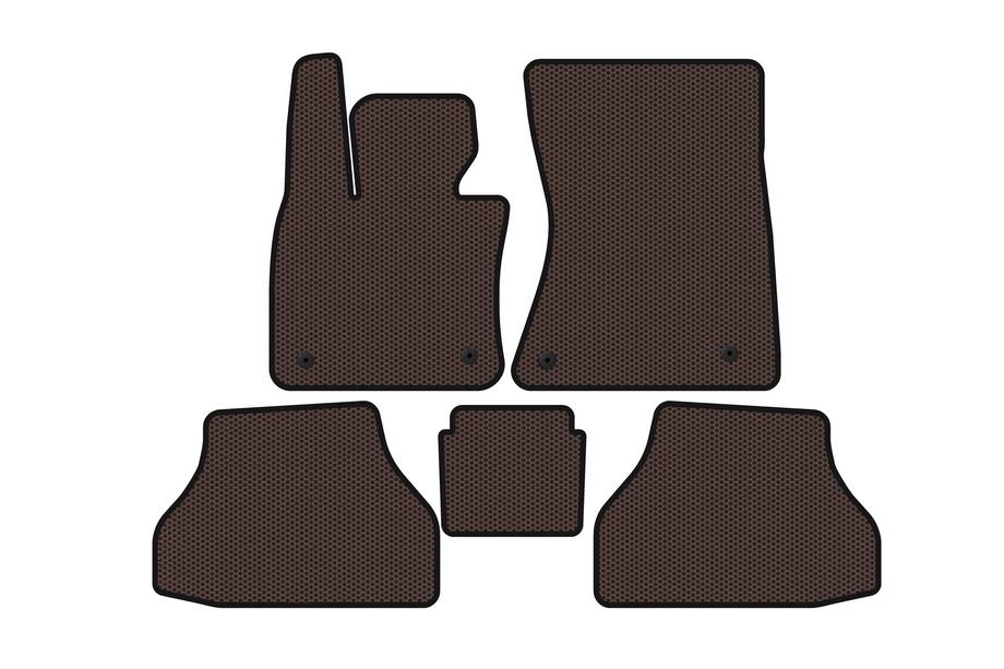 BMW X6 E71 2008–2014 Gumijaste preproge Carsuit V-2 (Rjava) Image