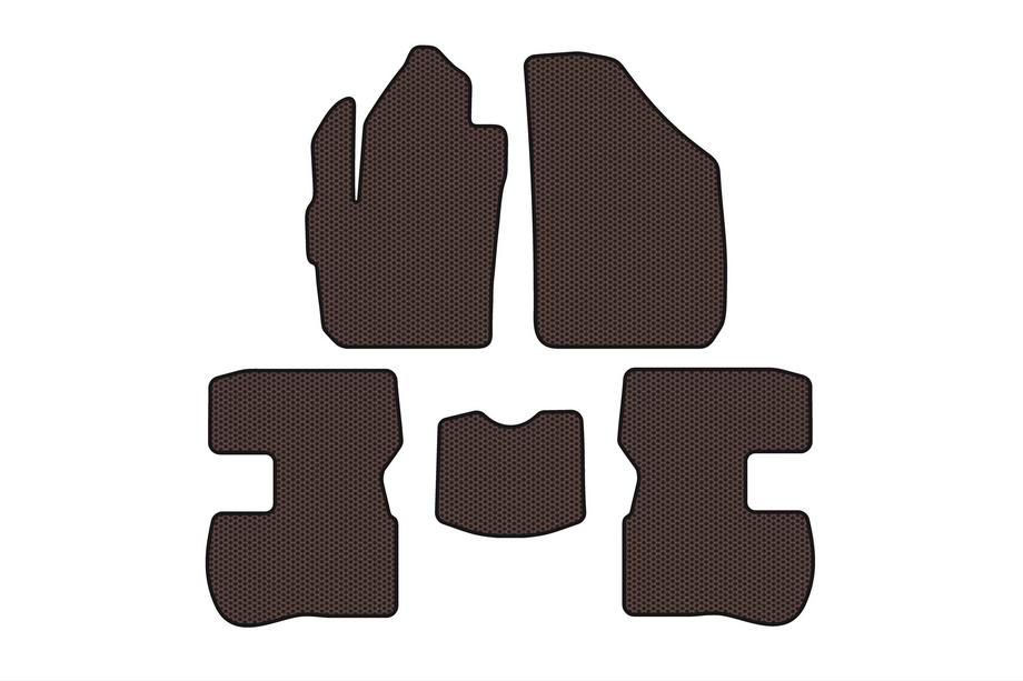 Chery Kimo 2007–2015 Gumijasti tepihi Carsuit (Rjavi) Image