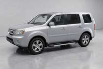 Honda Pilot 2008–2015 Stranske stopnice RedLine V1 (2 kos, aluminij) fotografija 1