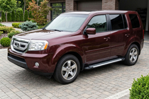 Honda Pilot 2008–2015 Stranski pragovi Line (2 kos, aluminij) fotografija 1