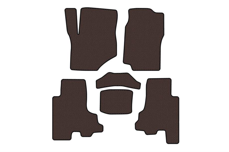 Chevrolet Trailblazer 2002–2012 Gumijasti tepihi Carsuit (Rjavi) Fotografija 1