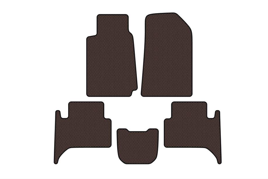 Chevrolet Trailblazer 2012–2019 Carsuit gumijaste preproge za notranjost (2 vrsti, rjave) Image