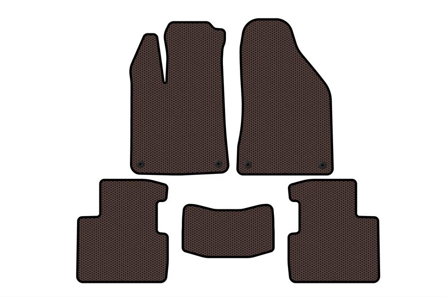 Chrysler 200 II 2014–2017 Gumijasti tepihi za avto Carsuit (SD, rjavi) Image