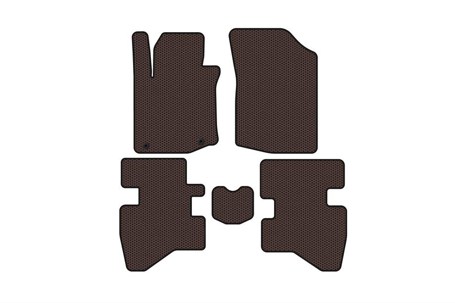 Citroen C-1 2005–2014 Gumijaste talne preproge Carsuit (HB, rjave) Image