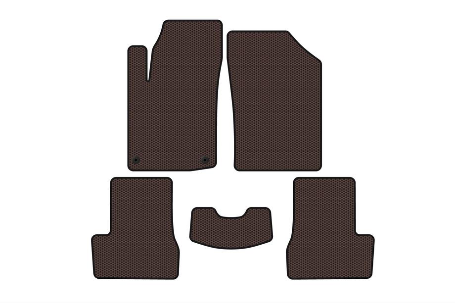 Citroen C-3 2009–2016 Gumijaste talne preproge Carsuit (HB, rjave) Image