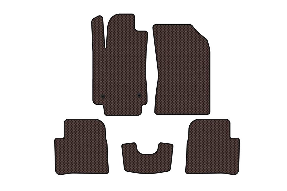 Citroen C-3 2016–2023 Gumijaste talne preproge Carsuit (HB, rjave) Image