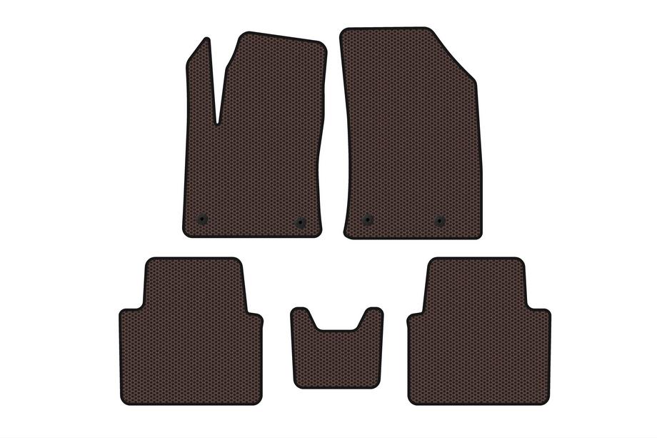 Citroen C-3 Aircross 2017–2024 Gumijasti tepihi Carsuit (Rjavi) Image