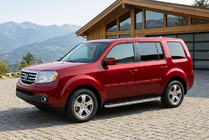 Honda Pilot 2008–2015 Stranski pragovi Maydos V1 (2 kos, aluminij ↗ nerjaveče jeklo) fotografija 1