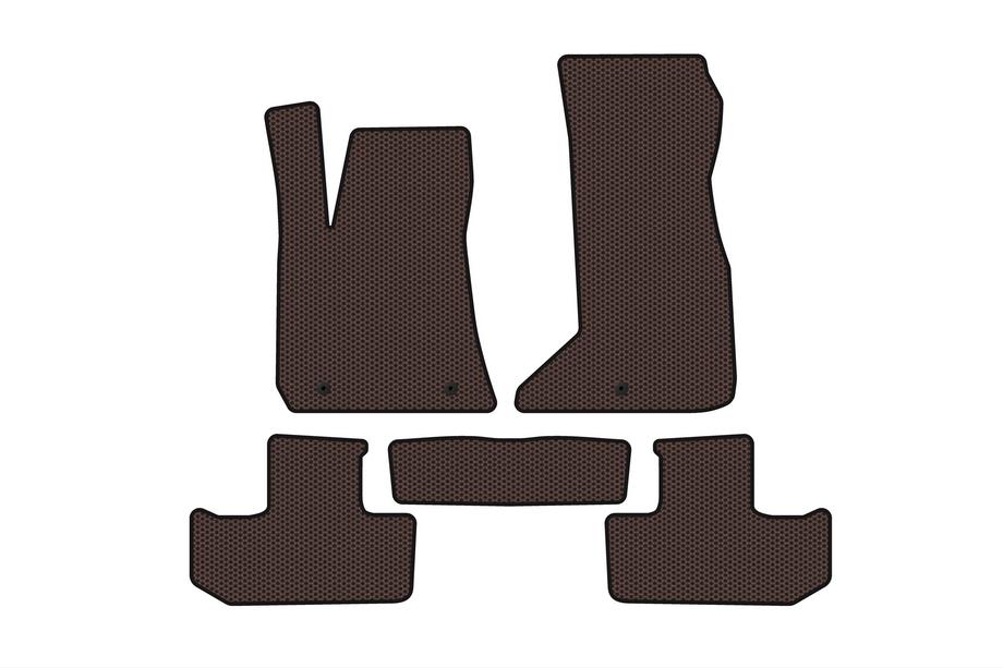 Dodge Challenger 2008–2023 Carsuit gumijasti tepihi za notranjost (Coupé, rjavi) Image