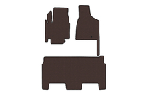Dodge Grand Caravan V 2008–2020 Gumijasti tepihi Carsuit (2008-2020, 2 vrsti, 8-sedežni/SXT oprema, rjavi) fotografija 1