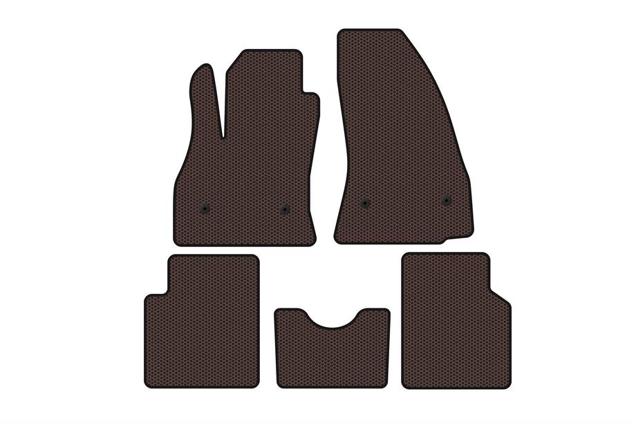 Fiat 500/500L 2013–2022 Gumijaste talne preproge Carsuit za kabino (za 500L, rjave) Image