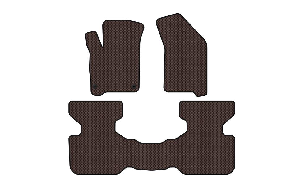 Fiat Freemont 2011–2016 Gumijaste preproge za kabino Carsuit (2011-2016, rjave) Image